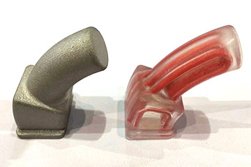 Metal 3D-printed injection mold with elbow core-pulling mechanism