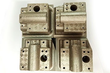 Metal 3D-printed injection mold core components made by DT's SLM printers