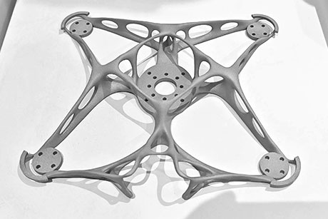 An unmanned aerial vehicle (UAV) bracket made by 3D printing with AlSi10Mg