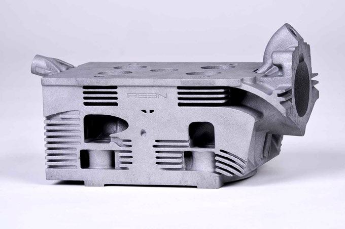 3D-printed air-cooled GT3 cylinder head