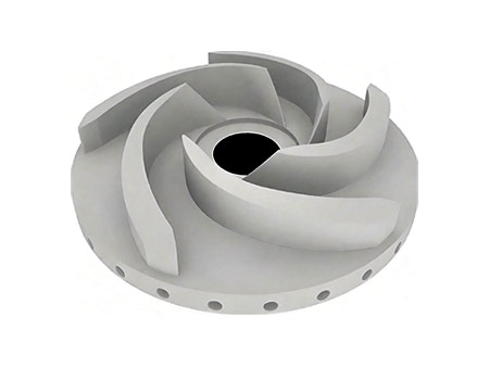 Custom Metal 3D Printed Semi-open Centrifugal Pump Impeller