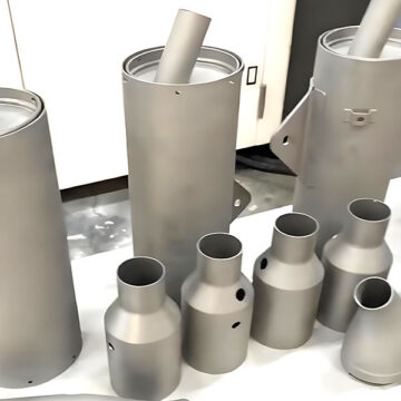 Motorcycle Muffler Parts 3D Printed in 316L Stainless Steel