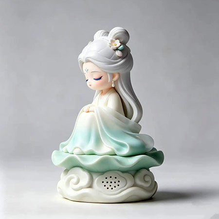 Side View of a Lovely 3D Printed Figure