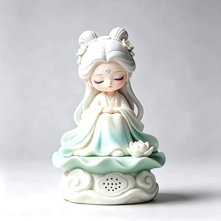 Front View of a Lovely 3D Printed Figure