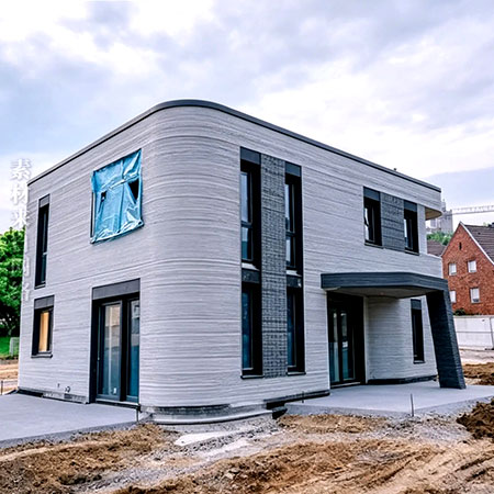 Freshly 3D Printed House Under Renovation