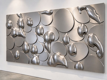 This is a similar custom art relief wall panel made by metal 3D printing. Due to commercial confidentiality, the customer’s original images cannot be disclosed.