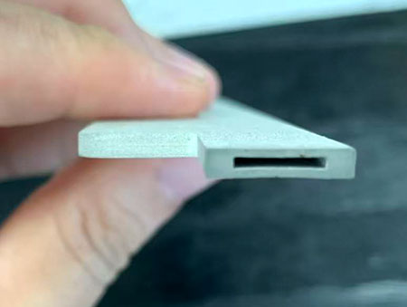 The BJ 3D - printed Integrated manifold-microchannel structure