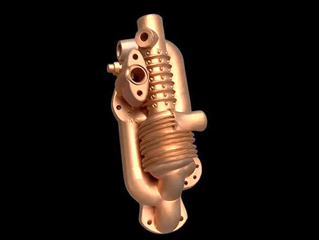 SLM 3D printed pure copper compact heat exchanger with conformal internal flow channels